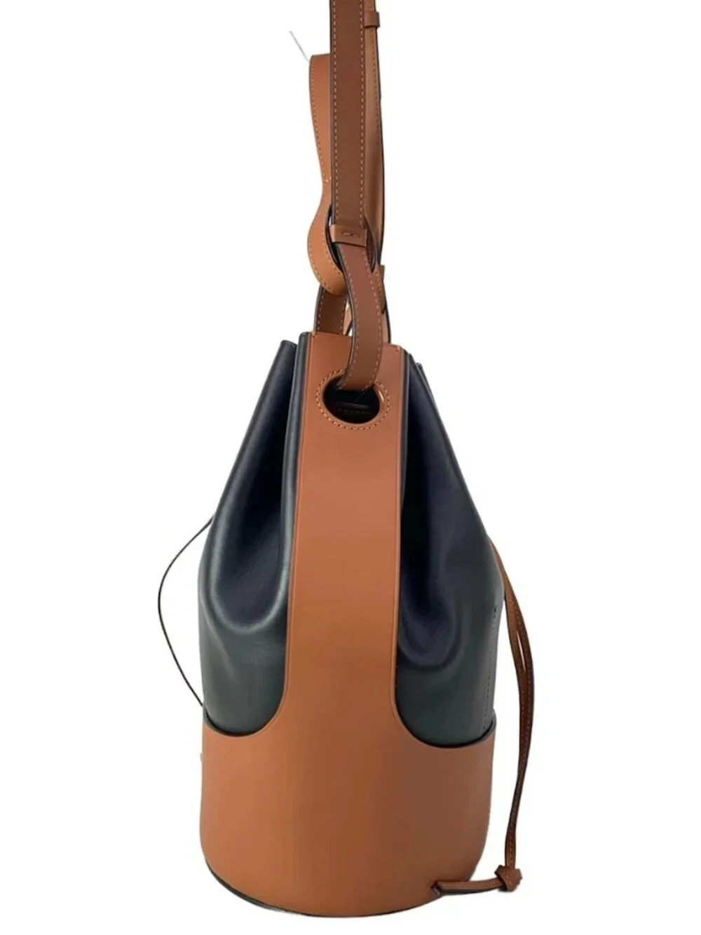LOEWE Balloon Bag Large 326.76AC29 Black Brown Nappa Calf Calf - Shoulder Bag - Picture 6 of 15